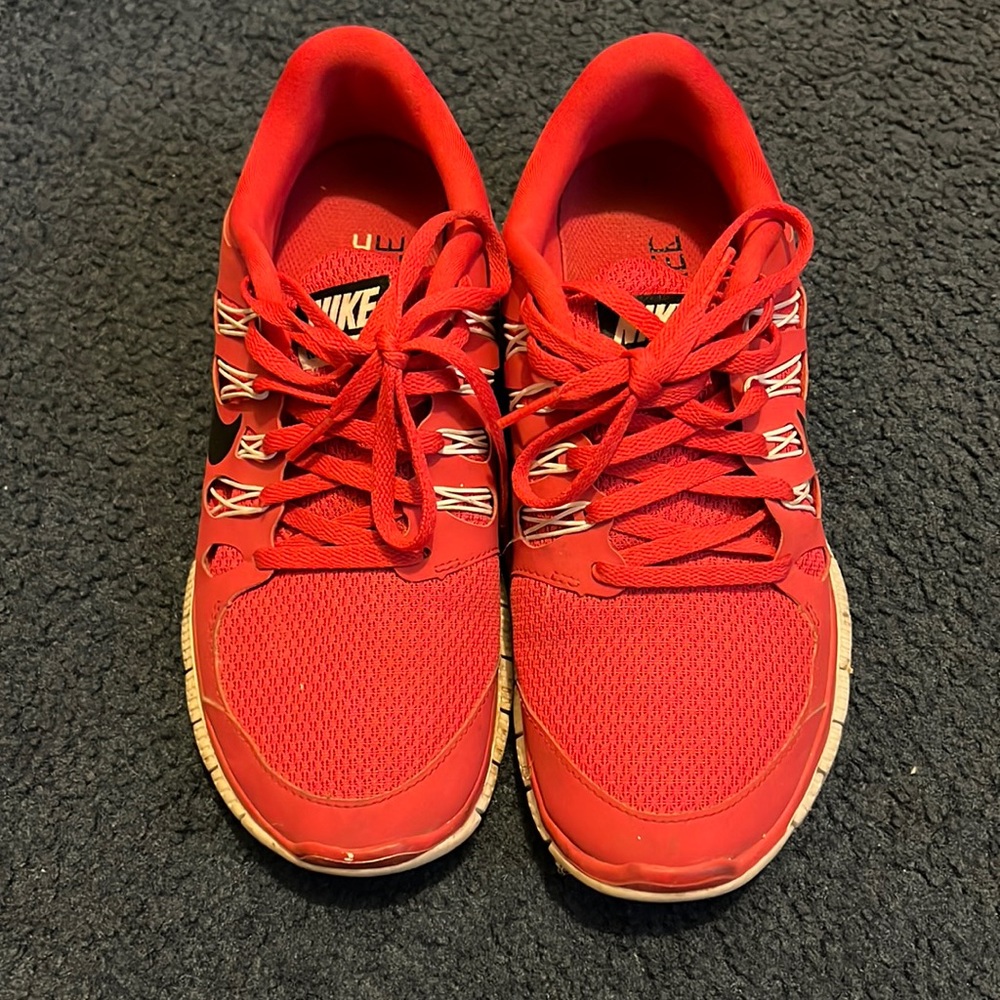 Nike Frees 5.0. Great condition. Small scratch on the front of the right shoe.